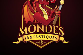 do make an modern custom dragon logo