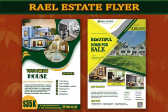 make business flyer, professional flyer, real estate flyer in just 6 hours
