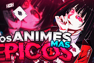 design an amazing anime thumbnail for youtube