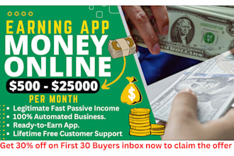 earning apps for passive earning money with web admin panel
