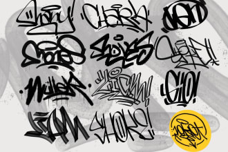 create your name in style graffiti tag