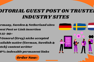 do guest posts on the high da german, sweden, and netherlands sites
