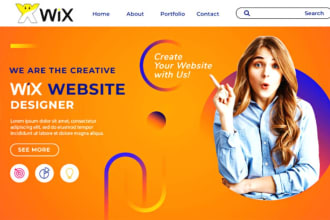 design or redesign the wix landing page and wix website design