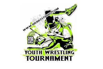 design high quality wrestling logo in high definition