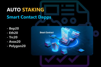 auto staking smart contract like as safuu with dapps