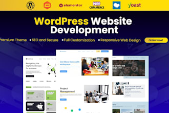 develop wordpress website, figma to elementor