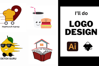 draw any logo using inskcape or adobe illustrator