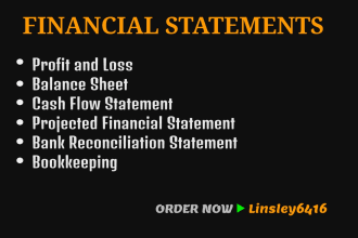 prepare financial statements, profit and loss, income statements