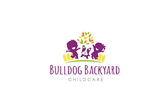 do awesome modern better backyard bulldogs child care logo