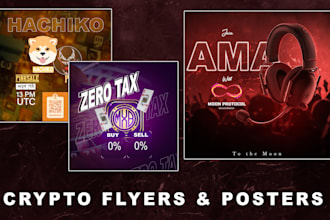 design a crypto flyer,poster,banner