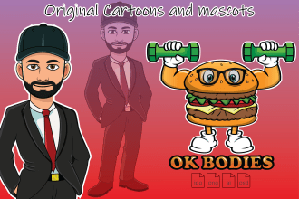draw original cartoons, mascots and illustrations