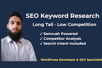 do long tail SEO keyword research and competitor analysis for your website