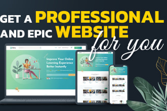 design or redesign a professional and epic website for you
