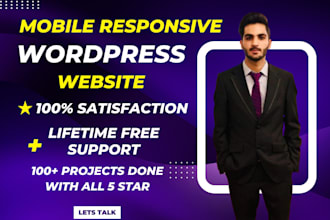 build, design,redesign, ecommerce website, business website or wordpress website