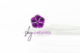 design feminine beauty cosmetic hand drawn boho watercolor floral signature logo