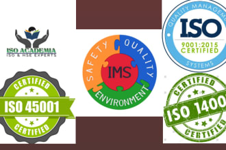 develop iso 9001 14001 45001 documentation and certification assistance