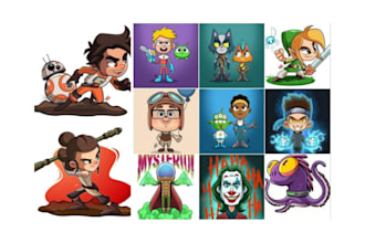 do stunning custom logo design mascot, cartoon, gaming, sports, twitch, etc