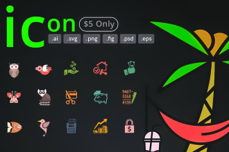 design custom awesome vector icons