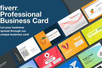 design a professional business card or visiting card
