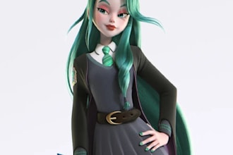 do 3d modeling character 3d product modeling 3d anime modeling