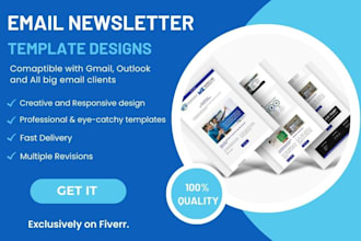 design promotional and newsletter HTML email templates