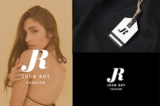 design luxury clothing monogram logo