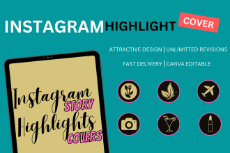 design aesthetic instagram story highlights covers