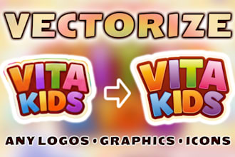 vectorize raster logo or graphics