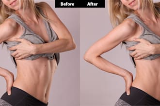do retouching and enhancement or object removal or cleanup