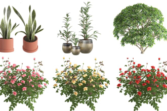 create 3d plants in speedtree