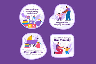 make childcare,portfolio,preschool,kids,shop logo design