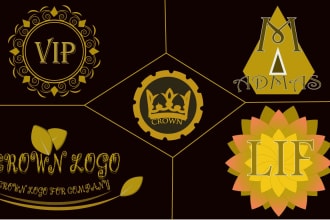 do crown, unique luxury and fashion signature logo design