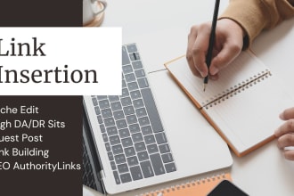 do link insertion niche edit guest post on high da DR sites