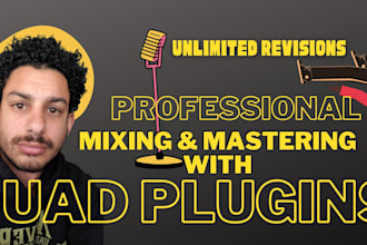 professionally edit, mix and master your song, or album