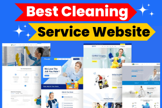 build office, house cleaning service website or appointment booking website