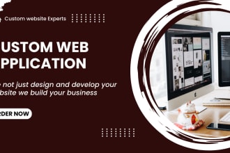 develop a custom website, ruby on rails web application
