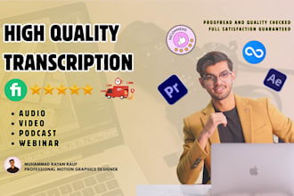 audio transcription, video transcription, podcasts transcription