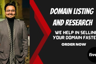 help you sell domain name by listing and landing page