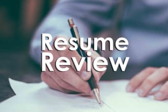 do CV review for quant roles in finance