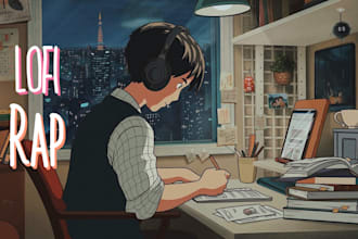 write professional lofi rap lyrics for you in 48h