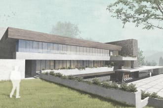 rendering and postproduction of architectural