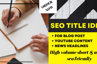 generate unique blog or article title ideas