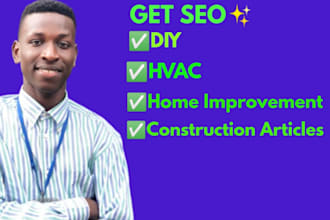 write construction articles for construction blogs, website