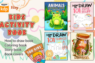 create kids activity books, worksheets and coloring pages