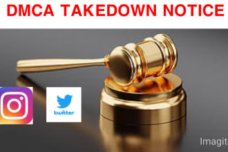 report copyright violating content and post on twitter and instagram under dmca