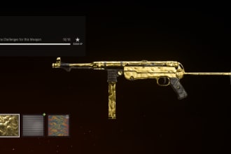 get your weapon to max or gold, platinum in mw, cold war