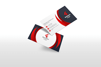design business card with two concepts