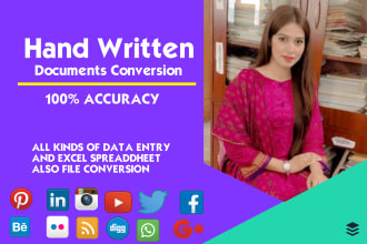 do hand written documents convert into excel,word,pdf, quickly