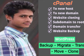 manually backup and restore your wordpress site