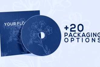 create cd jacket, digipak, other disc packaging for print